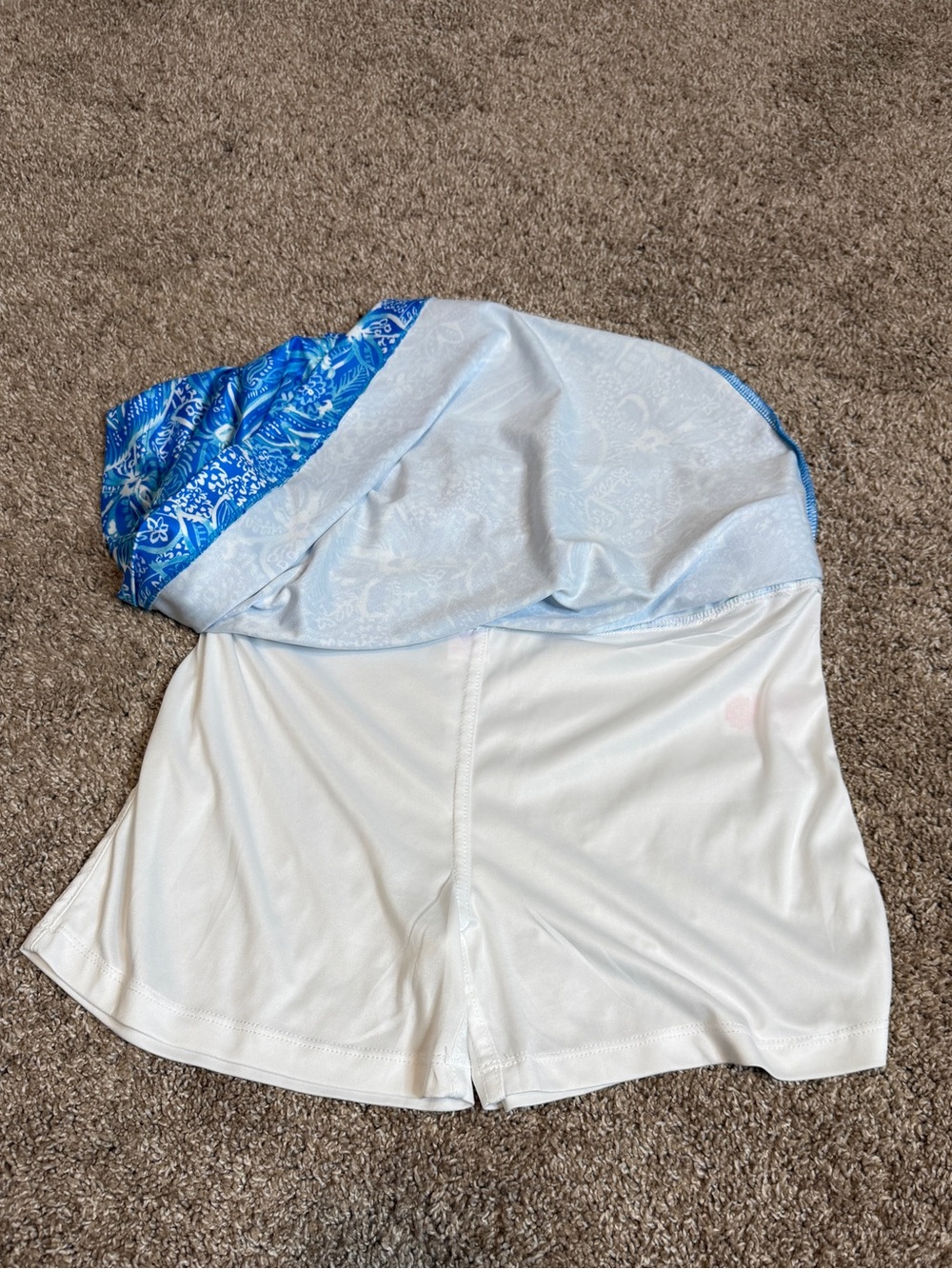 Stella Parker Blue White Floral Paisley Short Skirt Medium Active Pickleball - Picture 3 of 9